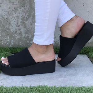 Black Platform Sandals